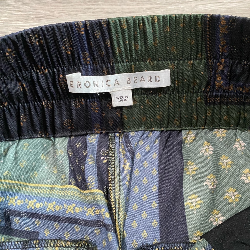 Veronica Beard Avamere Patchwork Pants Green Xs - image 6